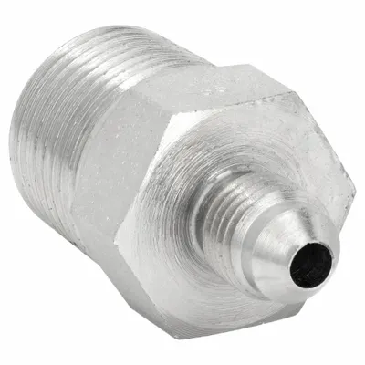 AEROQUIP Hydraulic Hose Adapter: 3/8 in x 5/8 in Fitting Size, Male x Male, NPTF x JIC - NPTF-to-JIC Steel Hydraulic Hose Adapters