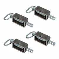 Spring Latch: 1 3/4 in Handle Lg, Stainless Steel, 5/8 in Bolt Wd, 1 5/16 in Bolt Lg (MPN B2598LP4)