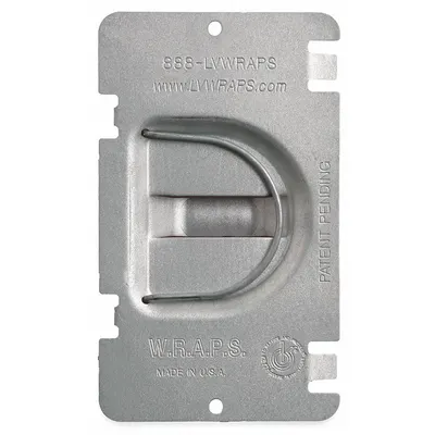 RACO Electrical Box Cover: 1 Gangs, Raised, 3/4 in Raised Ht, For Rectangular Box Shape - Wiring Protector Plates
