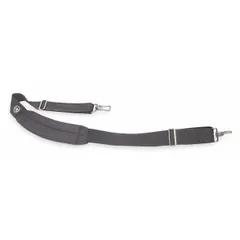 Black polypropylene shoulder straps for tool bags, 2 inches wide. Designed to convert compatible tool bags into a hands-free carry system for transporting tools across job sites. Compatible with KLEIN TOOLS model 58888.