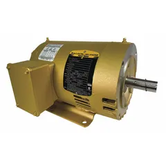 C-Face 3-phase AC motor with open drip-proof enclosure, rated 1 1/2 hp at 1745 RPM. Operates on 230/460V AC, drawing 4.50/2.25 A full load current. Suitable for direct coupling to pumps, fans, conveyors, and compressors in clean, dry environments.