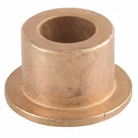 Flanged Sleeve Bearing: Bronze, SAE 841, 1/2 in Bore, 5/8 in OD, 1 in Lg, SAE 90 Oil with PTFE, 3 PK (MPN EXEF081016)