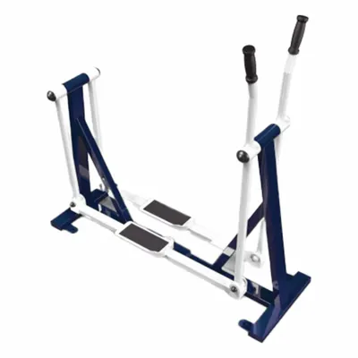 TRIACTIVE USA Air Strider: 59 in Overall Ht, 53 in Overall Lg, 23 in Overall Wd, Blue/Green - Outdoor Fitness Stations