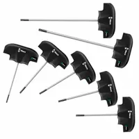 WERA Torx Key Set: Short, 9 Pieces, T10/T15/T20/T25/T30/T40/T45 Tip Size, Std End, Organizer, Chrome (MPN 05023452001)