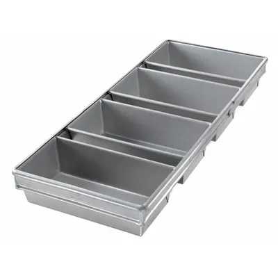 CHICAGO METALLIC 4-Slot Open Top Bread Pan - Bread & Loaf Pans