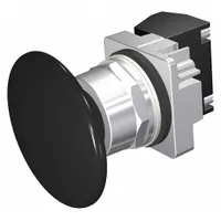 SIEMENS Mushroom Head Push Button: Non-Illuminated, Mushroom Head Profile, Non-Metallic, 30 mm (MPN 52PM9V1A)