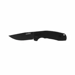 This automatic-opening folding knife features a 3 1/2-inch blade and an aluminum handle. With a closed length of 4 1/2 inches and an overall length of 8 inches, it is suited for cutting tasks in industrial maintenance, construction, and field service.