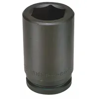 WRIGHT Impact Socket: 1 1/2 in Drive Size, SAE, 3 in Socket Size, 6-Point, Deep, Black Oxide (MPN 84948)