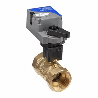 HVAC Control Ball Valve: 2-Way, 1 1/4 in NPT, 18.7 CV Flow, 200 psi Close-off - 2-Way NPT Connection Ball Valves