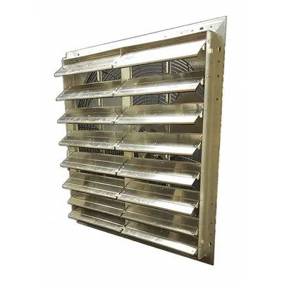 DAYTON Shutter Mount Exhaust Fan: 30 in Blade, 1 Speed, 1/3 hp, Totally Enclosed Air Over - Standard Shutter-Mount Exhaust Fans