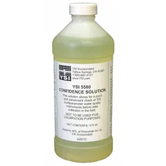 Lab-grade chemical solution for verifying pH, ORP, and conductivity measurements. Used in water quality testing to confirm instrument calibration. Supplied in a 1-pint volume.