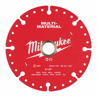 MILWAUKEE 4-1/2 in Dry-Cut Diamond Blade for Assorted Materials - Masonry-Cutting Blades