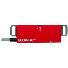 Non-contact safety switch without guard locking for position monitoring on industrial machinery guards and doors. Unicode coding, RFID actuator technology. Bare-wire connection with 8 wires, 5 m cable length. Right-hand door opening orientation. Cannot be daisy-chained.