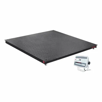 OHAUS Floor Scale: 2,500 lb Wt Capacity - Imperial, 0.5 lb/0.2 kg Readability - Floor Scales