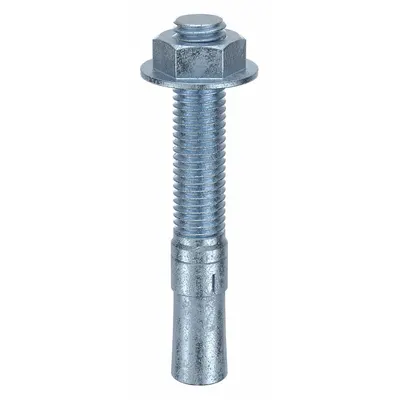 MKT FASTENING 5/8"-11 Steel Wedge Anchor, Zinc Yellow, 25-Pack - Steel Wedge Anchors