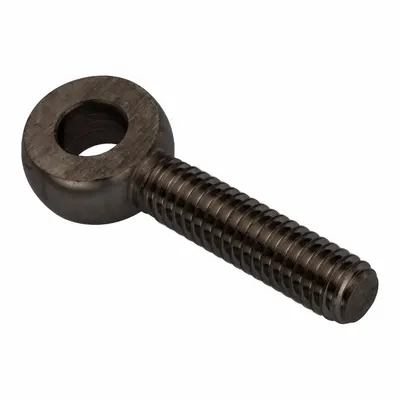 AMPG Fixed Rod End: Stainless Steel, Black Oxide, 1 1/2 in Hole Center-to-End Lg - Stainless Steel Male Threaded Fixed Rod Ends