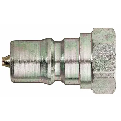 HANSEN Hydraulic Quick Connect Hose Coupling: 1/2 in Coupling Size, 303 Stainless Steel - HK Series Hydraulic Quick-Connect Coupling Plugs