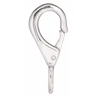 LUCKY LINE PRODUCTS Spring Snap: 1 Snaps, Solid Gate, Zinc, 13/32 in Opening Size