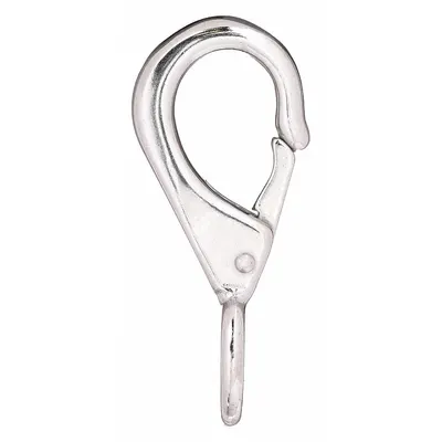 LUCKY LINE PRODUCTS Spring Snap: 1 Snaps, Solid Gate, Zinc - Eyelet Spring Snaps