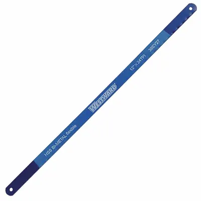 WESTWARD Hacksaw Blade: 12 in Blade Lg, Bi-Metal, 24, 1/2 in Blade Wd - General Purpose Hacksaw Blades