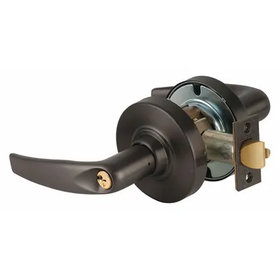SCHLAGE Door Lockset: Storeroom Lever Locksets, Bronze - Electric Lever Locksets