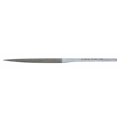 STRAUSS Habilis File: Triangular, 80_100 Grit, 4 33071/100000 in Lg without Tang - Diamond-Coated Needle Files
