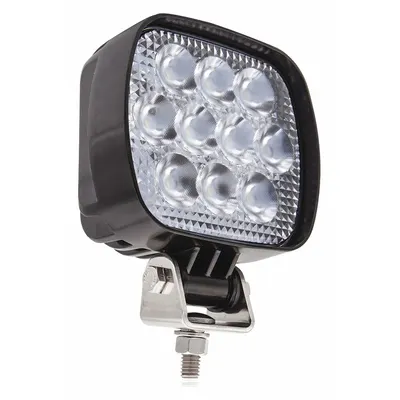 MAXXIMA Vehicle Work Light: Square, Flood, LED, Bracket, Blunt Cut Wires, Universal - Vehicle Floodlights