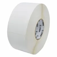 ZEBRA Barcode Printer Labels: 3 in Label Wd, 2 in Label Ht, White, 3 in Core Dia., Matte, Acrylic (MPN 10011991)