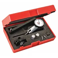 STARRETT Horizontal Dial Test Indicator: 0 in to 0.008 in, Horizontal, Inch, 0.0001 in (MPN 3808AC)