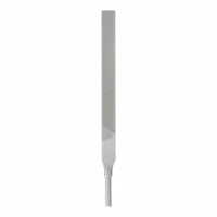 This 4-inch reciprocating saw file is designed for use with reciprocating saws. It is suitable for cutting and shaping fiberglass, metal, plastic, and wood. Commonly used for deburring, trimming, and finishing tasks in fabrication, maintenance, and construction