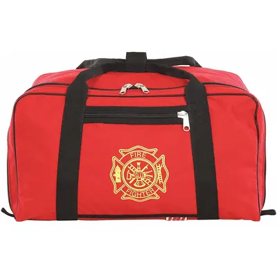 R&B FABRICATIONS Duffel Bag: Nylon, Red, 5,200 cu in Interior Volume, 24 in Lg, 13 in Wd - Medic & Trauma Duffle Bags