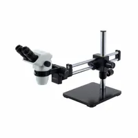 ACCU-SCOPE Microscope: Stereo, Binocular, 0.67X to 4.5X, 22 mm Optical Field of View, 10 in x 10 in (MPN 3075-BBS)