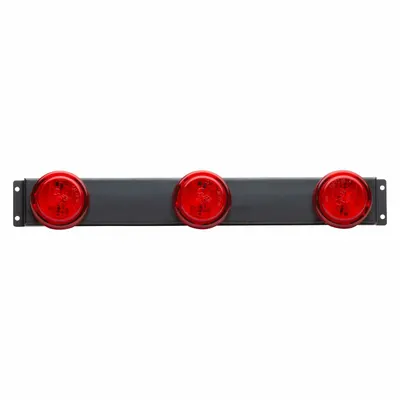GROTE Bar Lamp: Marker Light, LED, Rectangular, Red, Screw, Blunt Cut Wires - Marker Lights