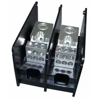 MERSEN Power Distribution Block: Open, Lug, Lug, 6 AWG – 350 kcmil For Line Side Wire Sizes (MPN MPDB67662)