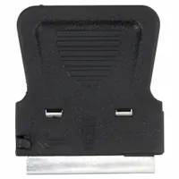 HYDE Scraper: Bld. Mat. Steel, Hdl. Mat. Polypropylene, Flex, Straight Bld. Shape, 2 in Overall Lg (MPN 13020)