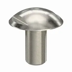 316 stainless steel truss-head panel screw with M8x1.25 thread, 16 mm length, spanner drive, and 13 mm width across flats. Plain finish. Designed for sanitary panel mounting in environments requiring corrosion resistance and easy cleaning.