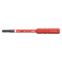 WIHA Insulated Screwdriver Blade: Hex Head, Insulated Screwdriver Blade, Metric, Std, Hex, Steel (MPN 28337)