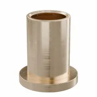 Flanged Sleeve Bearing: Bronze, SAE 841, 1/2 in Bore, 5/8 in OD, 1 in Lg, -35°F to 300°F, 10 PK (MPN FF611-06B)