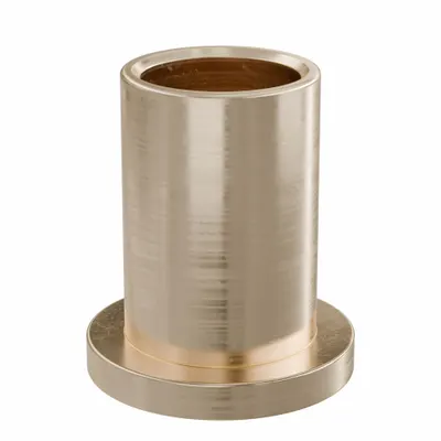 OILITE Flanged Sleeve Bearing: Bronze, SAE 841, 1/2 in Bore, 5/8 in OD, 1 in Lg - Lubricated General Purpose Metallic Flanged Sleeve Bearings