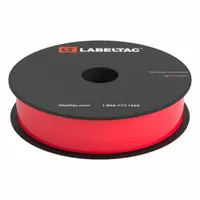 LabelTac Pro Model Standard Supply: 1 in x 150 ft, Vinyl, Red (Gloss), Indoor/Outdoor (MPN LT104)