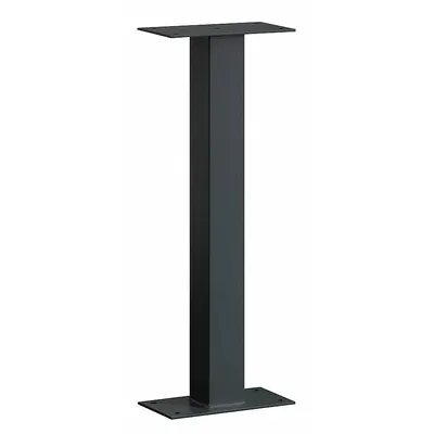 SALSBURY INDUSTRIES Pedestal: Aluminum, Powder Coated, Black, Bolt Mounted - Mailbox Pedestals