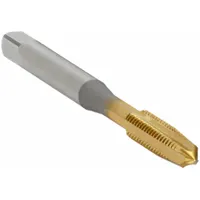 OSG Straight Flute Tap: #10-24 UNC, H2 / 2B-3B, 4 Flute, Taper Chamfer, TiN Coated High Speed Steel (MPN 1014805)