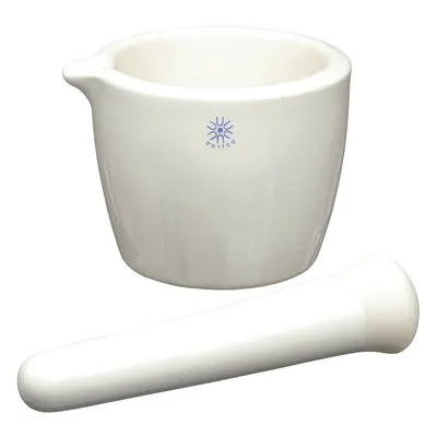 UNITED Mortar and Pestle: Porcelain, 70 mm Mortar Ht - Metric, 150 mL Capacity - Mortar & Pestle Sets