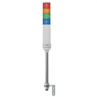 SCHNEIDER Tower Light Assembly: 4 Tier, Blue/Green/Orange/Red, Sounder Tier Included, XVC4B45S