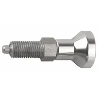 KIPP Indexing Plunger: Nonlocking, SS, 1/4"-28 Thread, 4.5 N to 10 N Nose Force (MPN K0632.111903AJ)