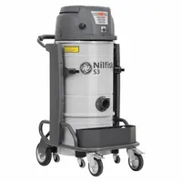 NILFISK Shop Vacuum: Wet/Dry, HEPA Rated, 13 gal Tank Size, Steel, 2 3/4 in Hose Dia, 20 ft Hose Lg (MPN M80242)