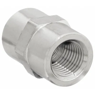 PARKER Hydraulic Hose Adapter: 1/8 in x 1/8 in Fitting Size, Female x Female, NPTF x NPTF - NPTF-to-NPTF Steel Hydraulic Hose Adapters