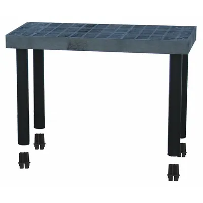 STRUCTURAL PLASTICS Plastic Shelving: 36 in x 16 in, 24 in Overall Ht - High-Durability Fixed Press-Fit Stationary Plastic Shelving