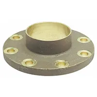 NIBCO Sweat Fitting Adapter: 5 in CTS x 5 in Pipe, Cup x Flange, Drain/Vent, Bronze (MPN B495756)