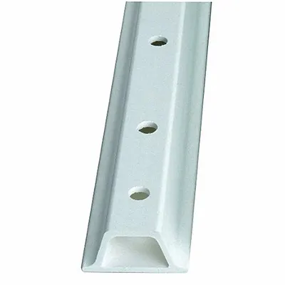 ACCUFORM U-Channel Sign Post, Composite, White, 6 ft, Closed Profile - U-Channel Sign Posts